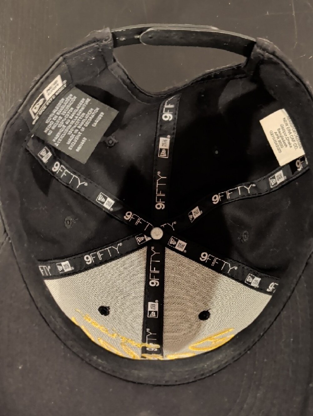 New Era Black Cap with Yellow "Can't Lose Parlay" Embroidery - Picture 3 of 4